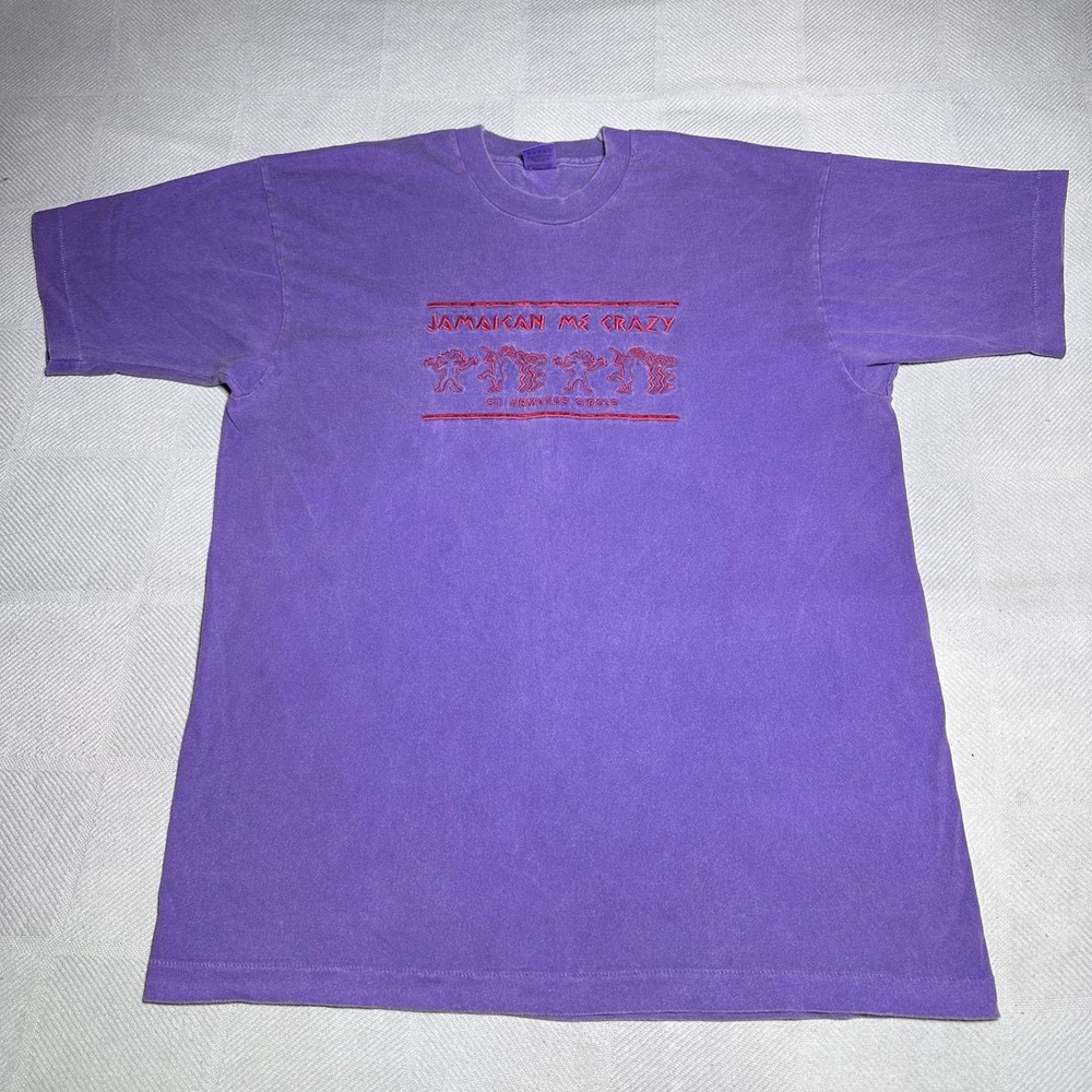 Vintage 1990s Jamaican Me Crazy T-Shirt Size XL Embroidered‎ St Armands Circle